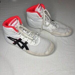 Asics Matflex 7 Wrestling Shoes - White/Diva Pink Size 5